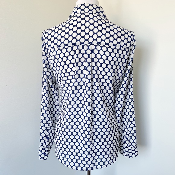 Express Portofino Polka-Dot Button Up Size S - Picture 5 of 6